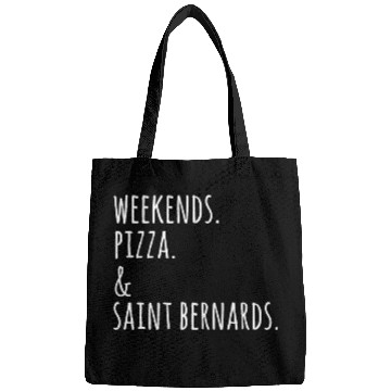 Discover Weekends Pizza And Saint Bernard Bags