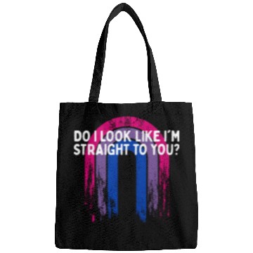 Discover Do I Look Straight To You Bisexual LGBTQ Bi Pride Bags