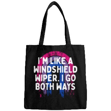 Discover I Go Both Ways Bisexual LGBTQ Bi Pride Funny Dad Bags