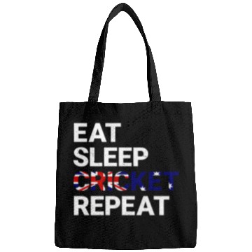 Discover Eat Sleep Cricket Repeat AUS Flag Sports Gift Bags