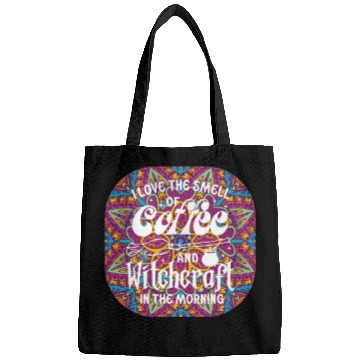Discover Witchy Funny Quote On a Mandala purple Bags