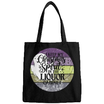 Discover Funny Christmas Spirit Ghosts Sunset Bags