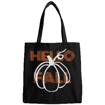 Discover Hello Fall Cute Nature Autumn Pumpkins Bags
