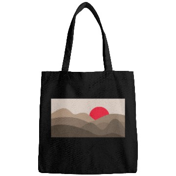 Discover Minimalist Sun Coffee Brown Bags