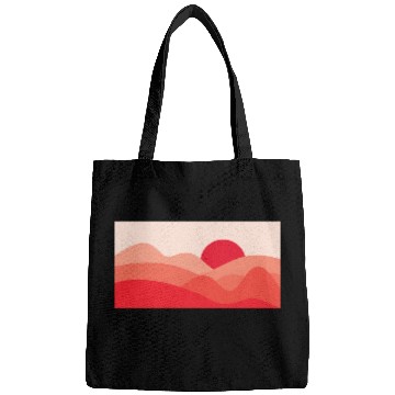 Discover Minimalist Sun Red Bags