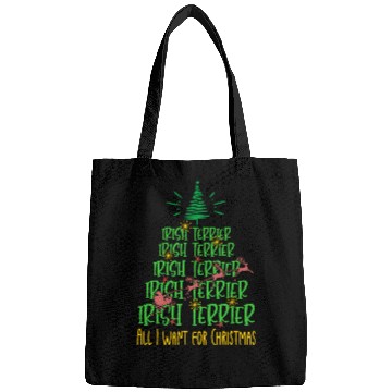 Discover Irish Terrier Christmas Dog breed Christmas Tree Bags