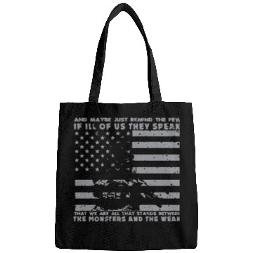 Discover The Monsters And The Weak US Army Veteran Bags
