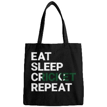 Discover Eat Sleep Cricket Repeat PK Flag Sports Gift Bags