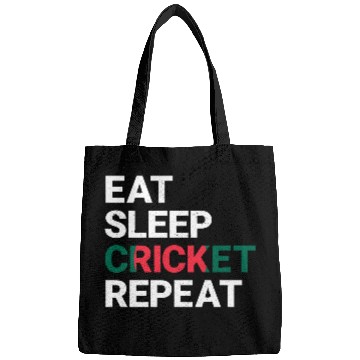 Discover Eat Sleep Cricket Repeat BD Flag Sports Gift Bags