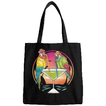 Discover Parrots Drinking Margarita Hawaiian Birds Gift Bags