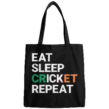 Discover Eat Sleep Cricket Repeat Ireland Flag Sports Gift Bags