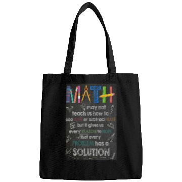 Discover Math Knowledge Poster, Math Teachers Poster Bags