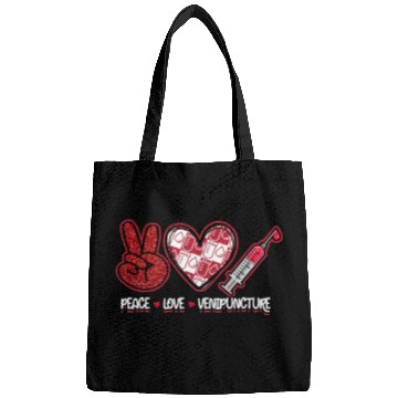 Discover Peace Love Venipuncture - blood work Bags