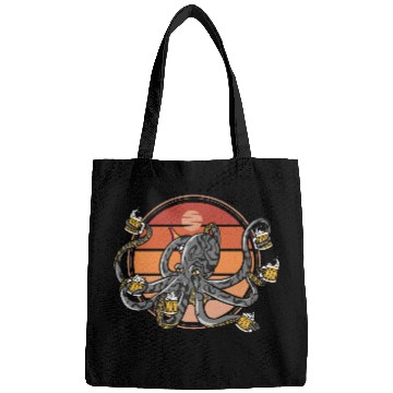 Discover Beer Drinking Octopus Men Beer Lover Bags