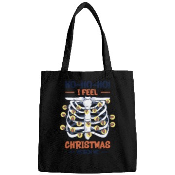 Discover Christmas Holiday Skeleton Rib Cage Radiology Bags
