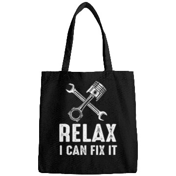 Discover Relax I Can Fix It Mechanic Handyman design Bags