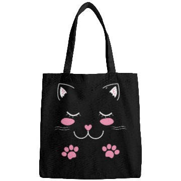 Discover Adorable cat face Bags