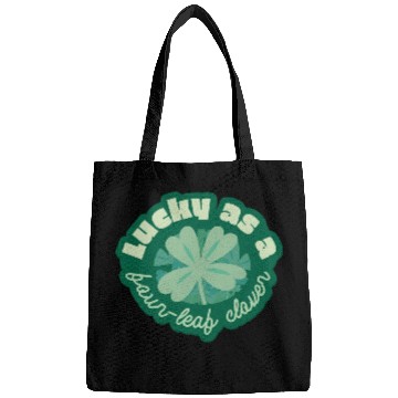 Discover lucky as a four-leaf clover Bags