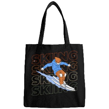 Discover Skiing Alps Mountains Skis Bags