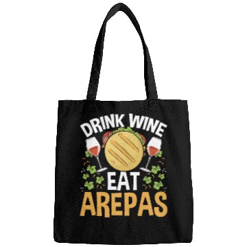 Discover Arepas Lover Wine Drinking Hispanic Heritage Month Bags