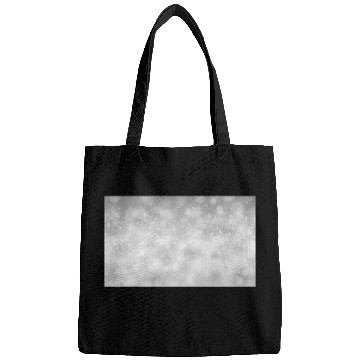 Discover Grey Bokeh Christmas Snowflakes Bags