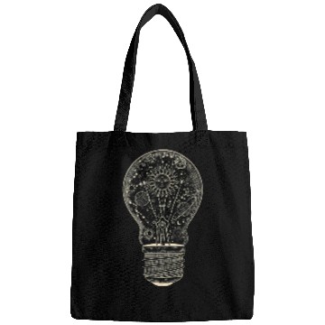 Discover Astronomy Universe Planets Light Bulb Bags