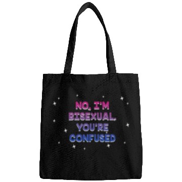 Discover I'm Bisexual You're Confused Bi LGBTQ Bi Pride Bags