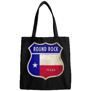 Discover Round Rock Texas Crest Flag Design Bags