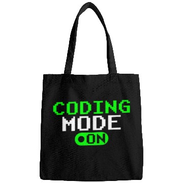 Discover Coding Mode On Programmer Coder Sayings Code Bags