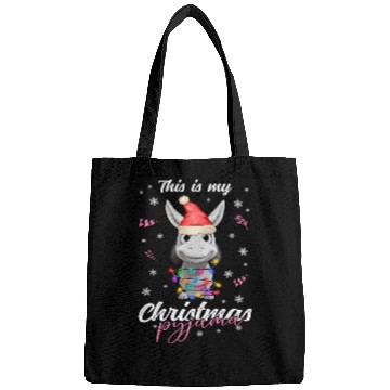 Discover Winter Christmas Pyjama Donkey Bags