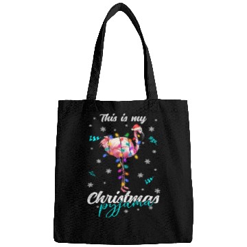 Discover Winter Christmas Pyjama Flamingo Bags