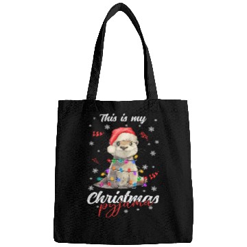 Discover Winter Christmas Pyjama Otter Bags
