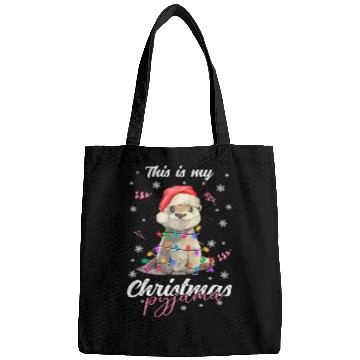 Discover Winter Christmas Pyjama Otter Bags