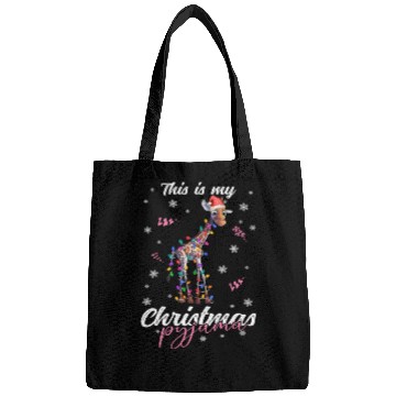 Discover Winter Christmas Pyjama Giraffe Bags