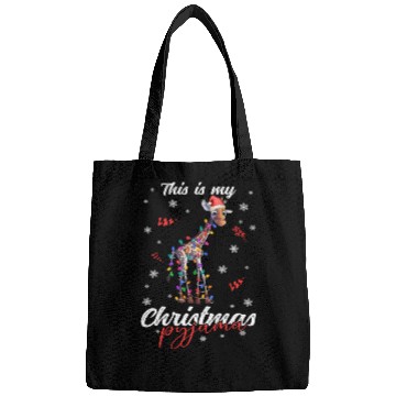 Discover Winter Christmas Pyjama Giraffe Bags