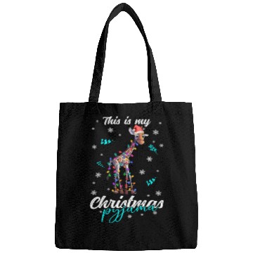 Discover Winter Christmas Pyjama Giraffe Bags