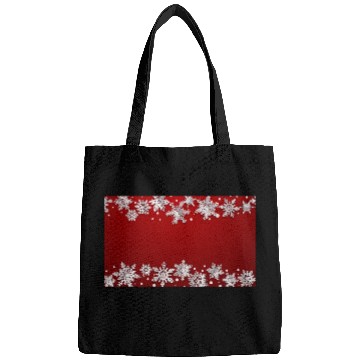 Discover Elegant Winter Snowflakes Red Bags