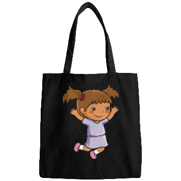 Discover Girl jumps school enrollment joy kindergarten Bags