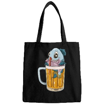 Discover Funny Fish Drinking Beer Bags
