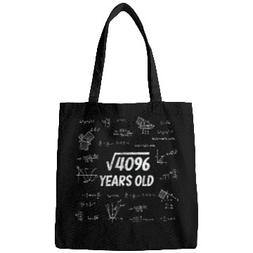 Discover Square Root Of 4096 - 64th Birthday Math Nerd Bags