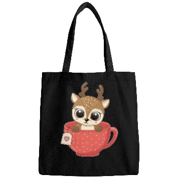 Discover Girls Baby reindeer in cup Christmas kid gifts Bags