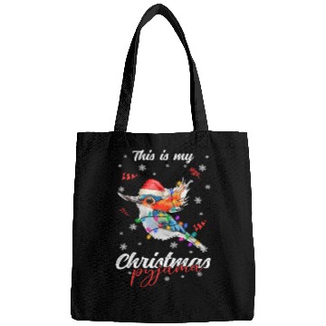 Discover Winter Christmas Pyjama Hummingbird Bags