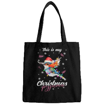 Discover Winter Christmas Pyjama Hummingbird Bags