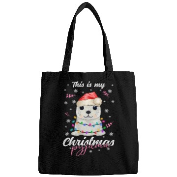 Discover Winter Christmas Pyjama Seal Bags