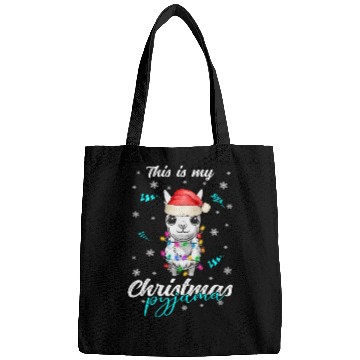 Discover Winter Christmas Pyjama Llama Bags