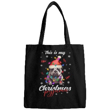 Discover Winter Christmas Pyjama Bulldog Bags