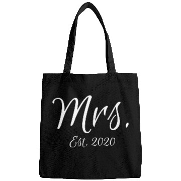 Discover Matching Script Mr & Mrs Bridal Bride Mrs Est 2020 Bags