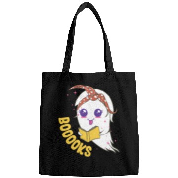 Discover Cute Ghost Book Reading for teacher booooks Bags
