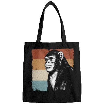 Discover Monkey Chimpanzee Orangutan Monkey - Retro Monkey Bags