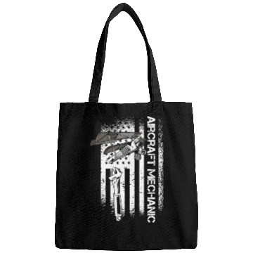 Discover Aircraft Mechanic Us Flag Bags